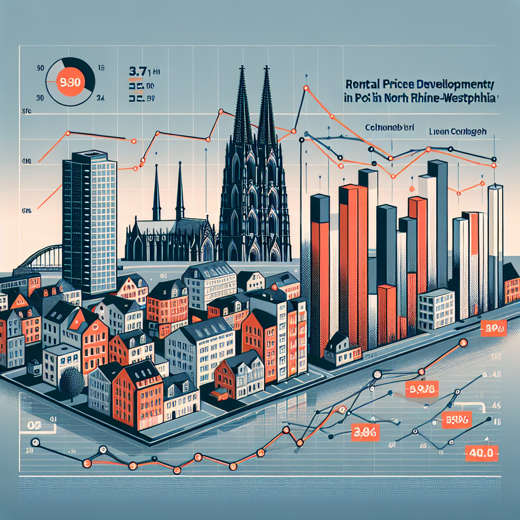 Entwicklung Mietspiegel Köln Poll vs. Durchschnitt Nordrhein-Westfalen